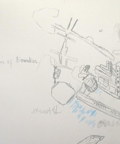 Stuart Horsburgh, 'From Boarderlands', 2023, Pencil on Paper